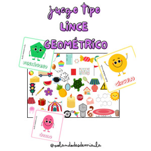 Juego tipo LINCE formas GEOMÉTRICAS (CAST/VAL)