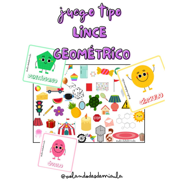 Juego tipo LINCE formas GEOMÉTRICAS (CAST/VAL)