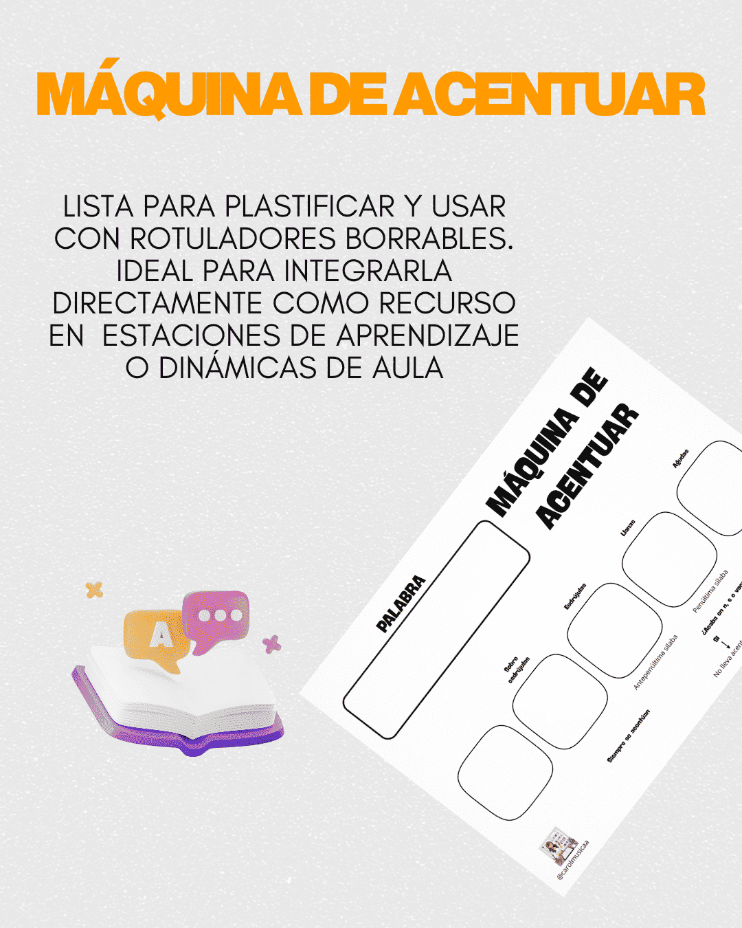 La máquina de acentuar