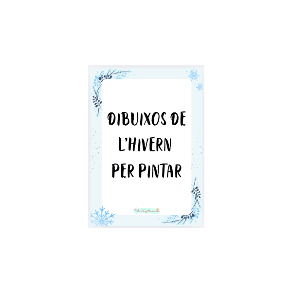 Dibuixos de l'hivern per pintar