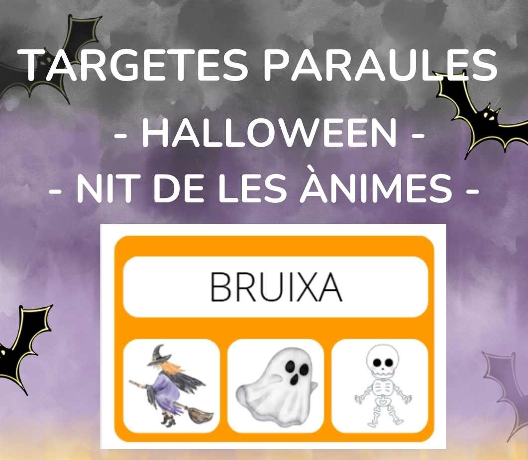 Targetes paraules Halloween - Nit de les Ànimes