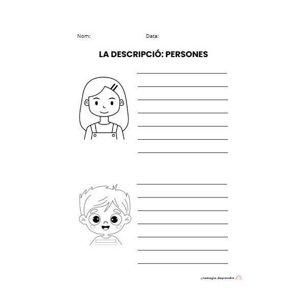 La descripció: persones