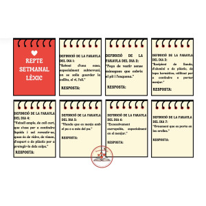 Repte setmanal lèxic quotidià🧐
