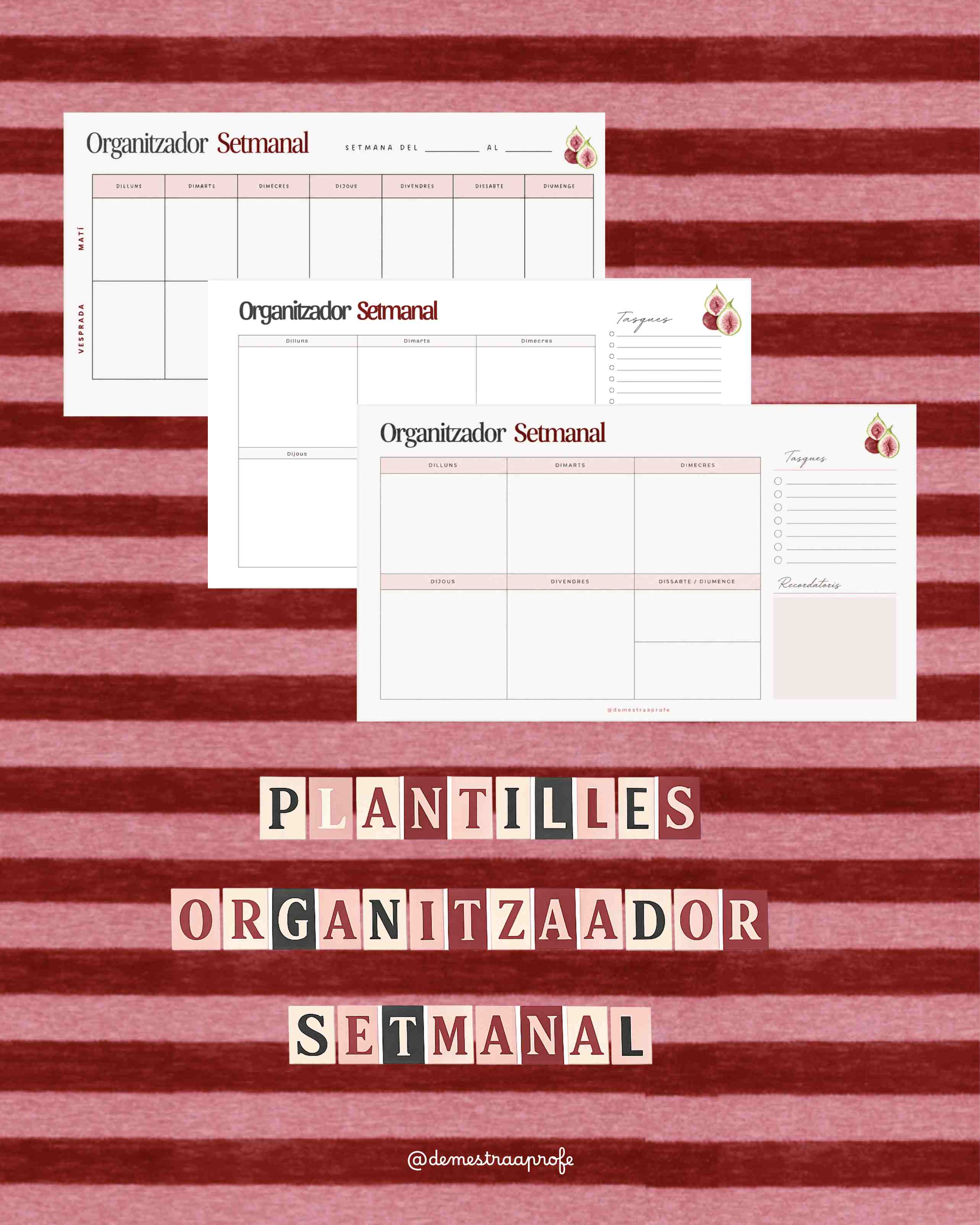 Pack Organitza’t – Calendaris mensuals 2026-2027
