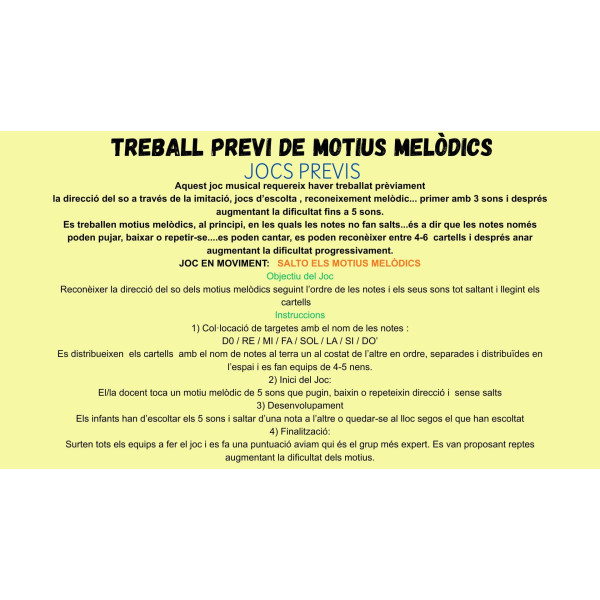 motius melòdics: joc jo tinc, qui té?