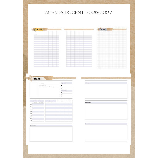 AGENDA DOCENT 2026-2027