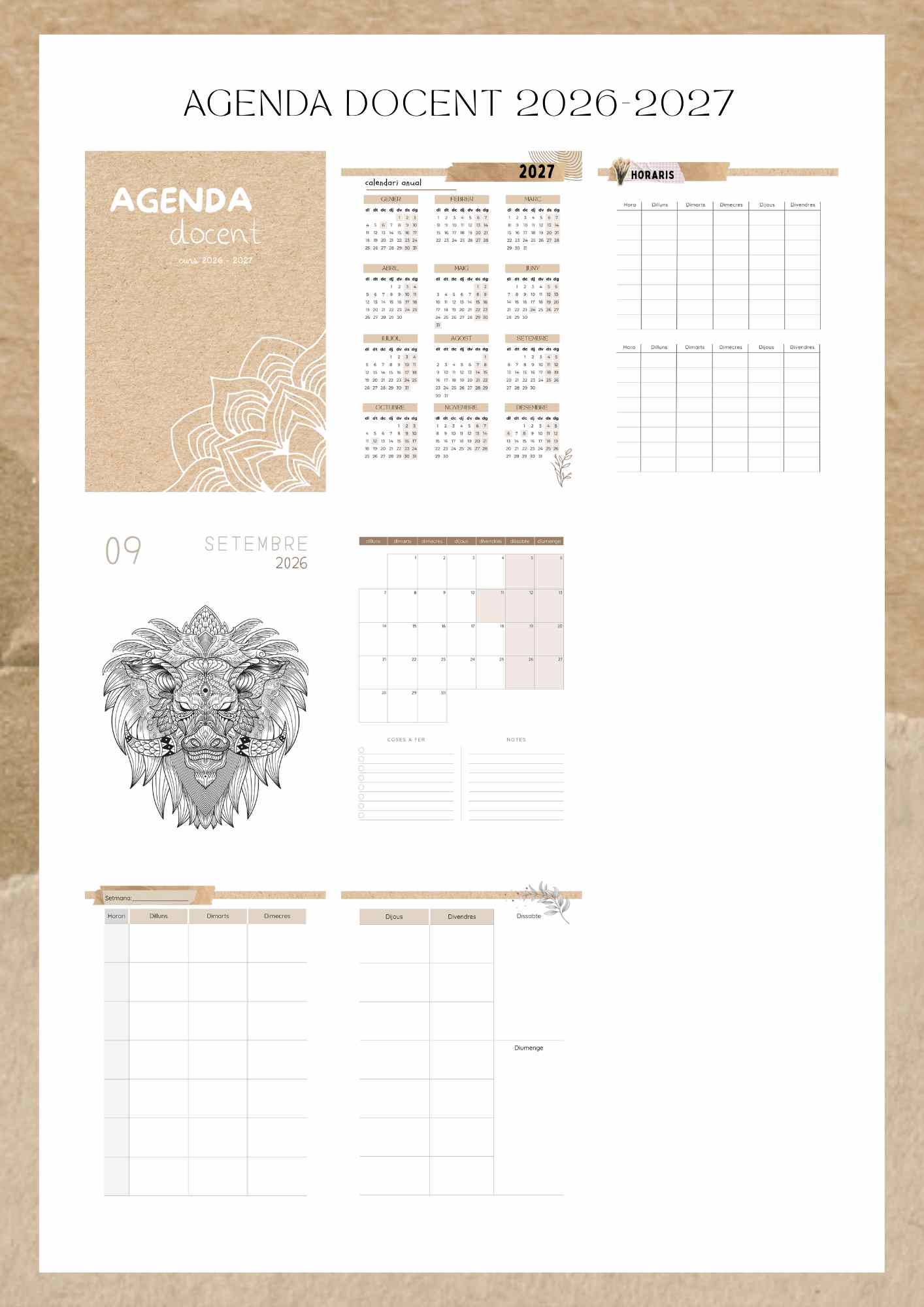 AGENDA DOCENT 2026-2027