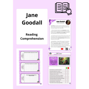Jane Goodall Reading Comprehension Primary