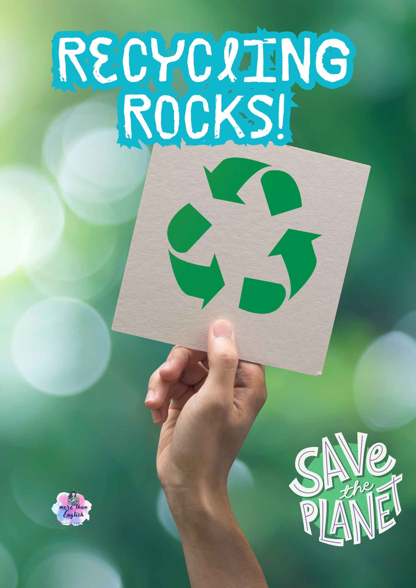 Recycling Rocks Sustainability Vocabulary Game for Primary