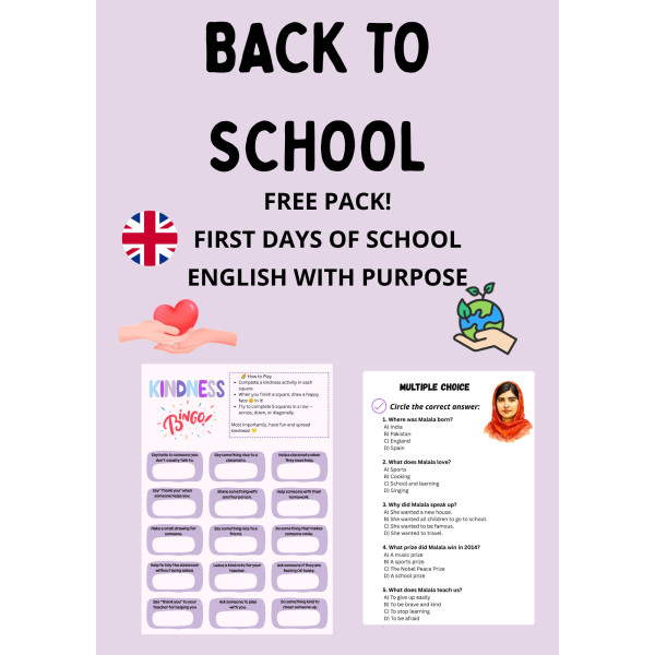 Free Back To School Pack for Primary
