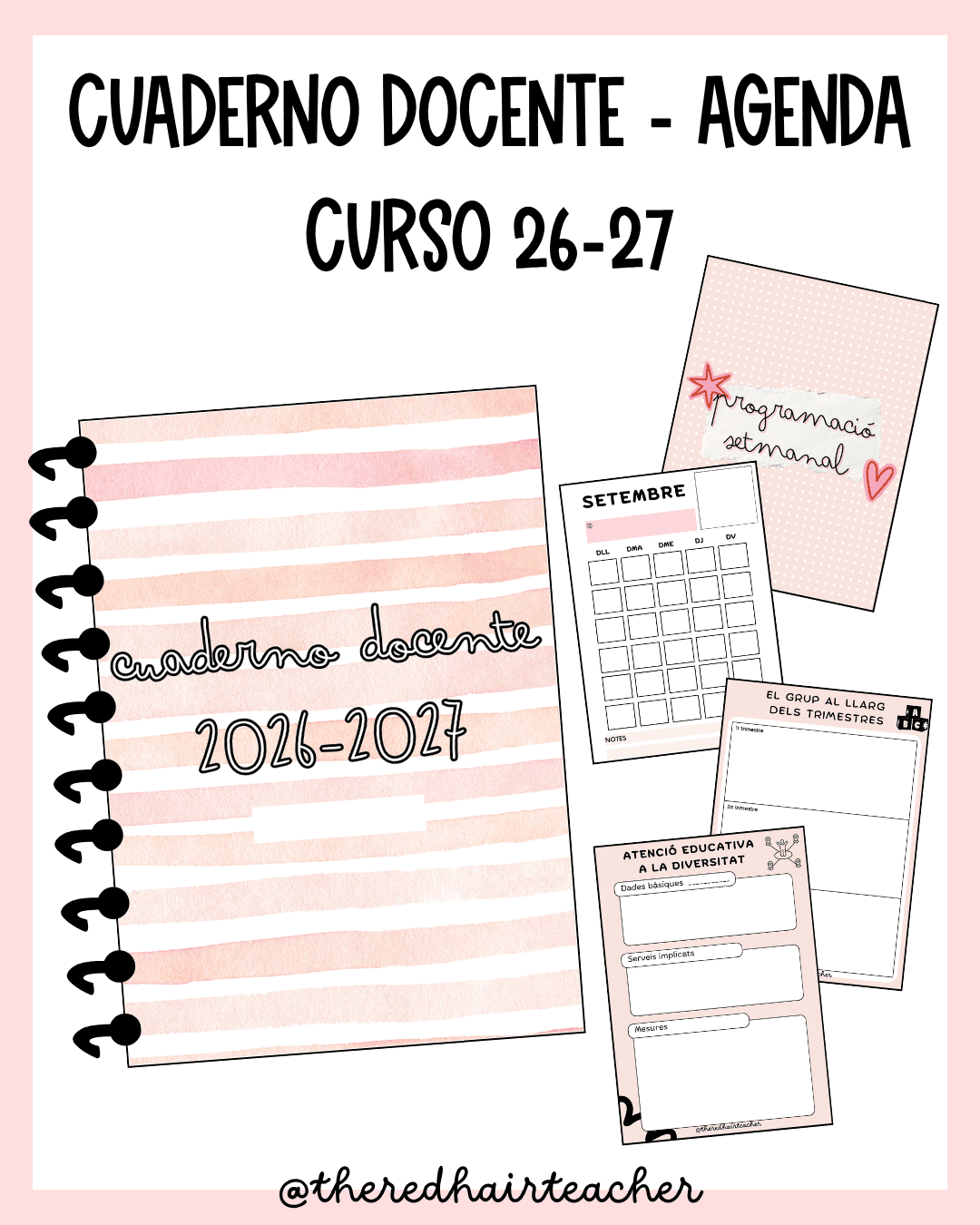 AGENDA - QUADERN DOCENT