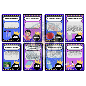 Gamificación en el Aula: ¡Farmea tu Cerebro! • Pack de Registro + 16 Tarjetas de Retos (Hábitos y Lengua)