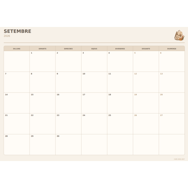 CALENDARI CURS 26-27