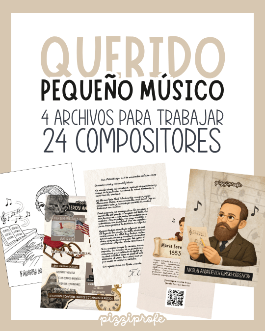 Dibujos - Querido Pequeño Músico by @pizziprofe
