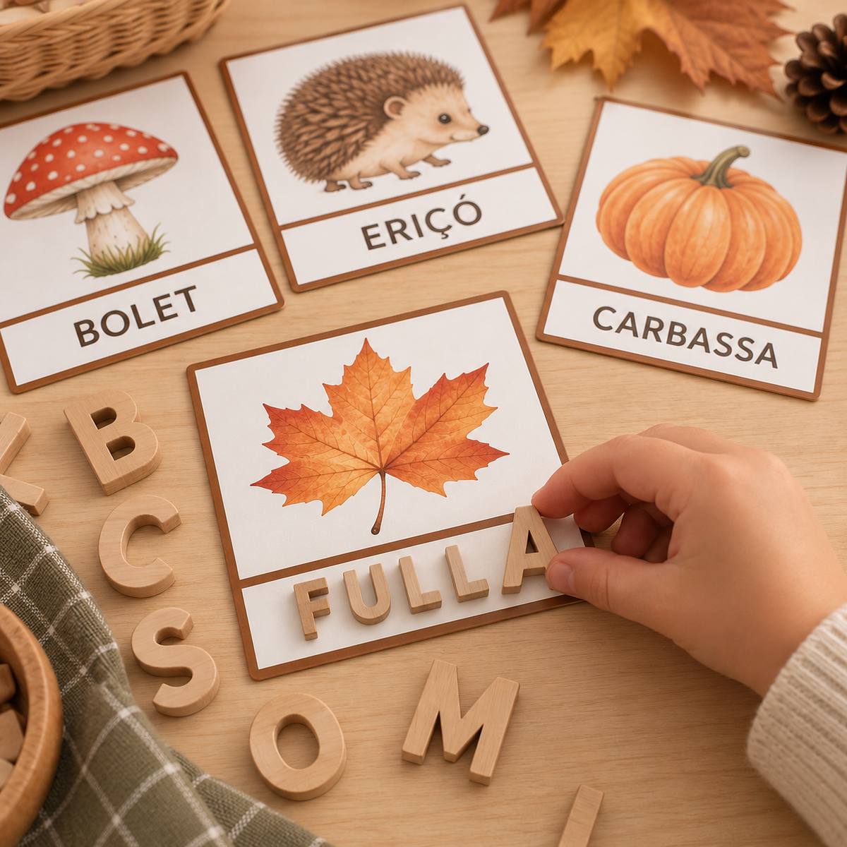 Vocabulari de tardor manipulatiu