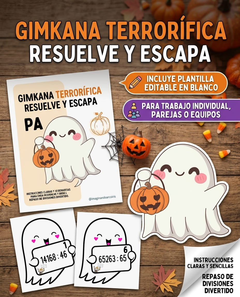Gimkana Terrorífica: Divisiones de 2 Cifras (Halloween 👻)