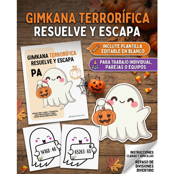Gimkana Terrorífica: Divisiones de 2 Cifras (Halloween 👻)