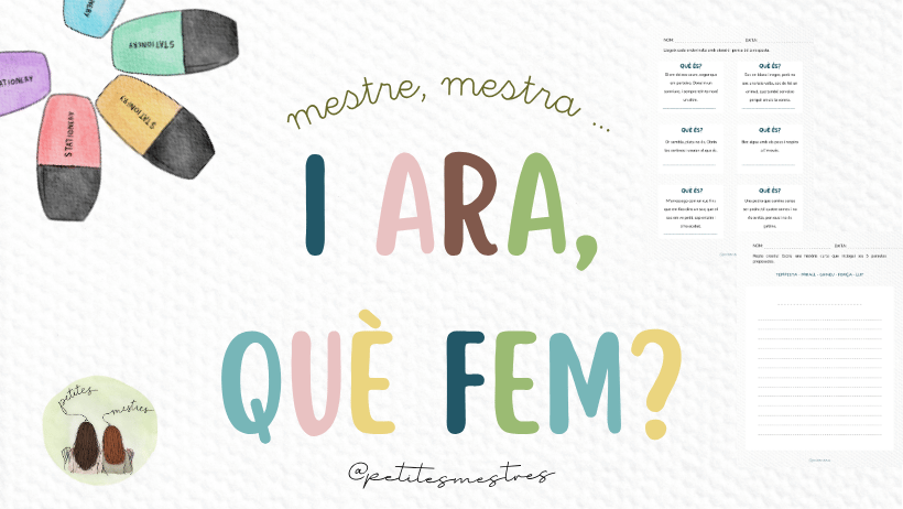📝I ara, què fem?