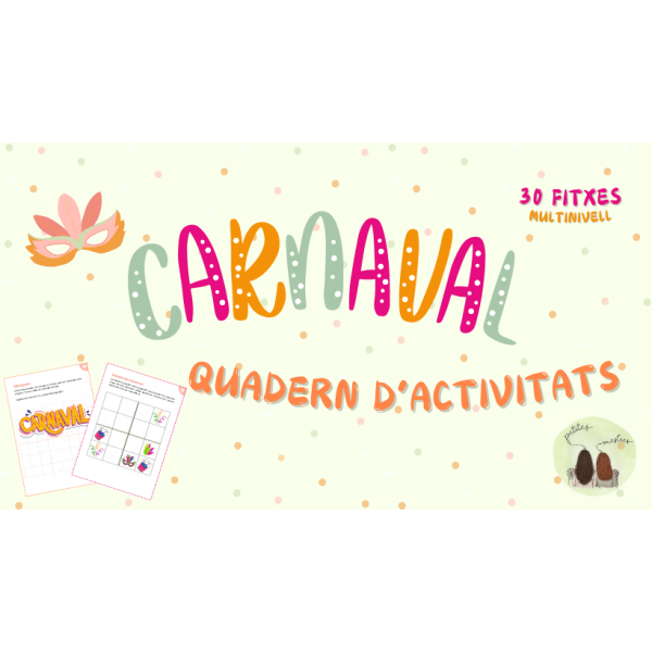🎭 Quadern activitats Carnaval