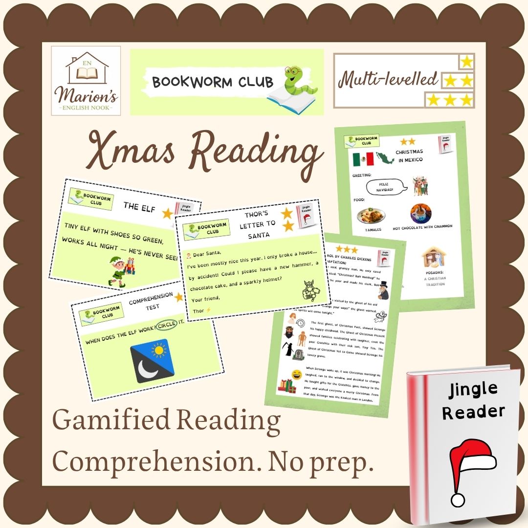 Christmas Reading Comprehension | Around the World, Rhymes, Letters to Santa, Classics