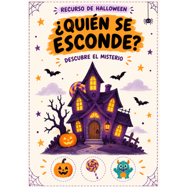 ¿Quién se esconde? - versión Halloween