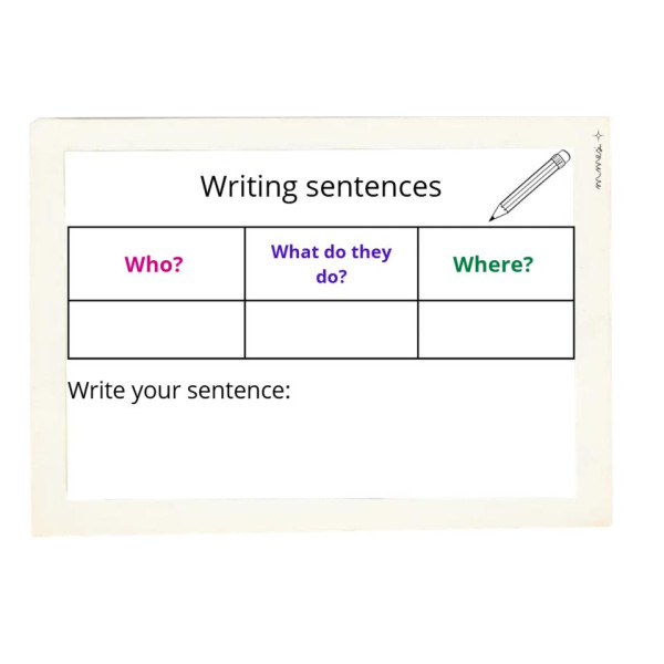 Escriptura de frases/escritura de frases/writing sentences