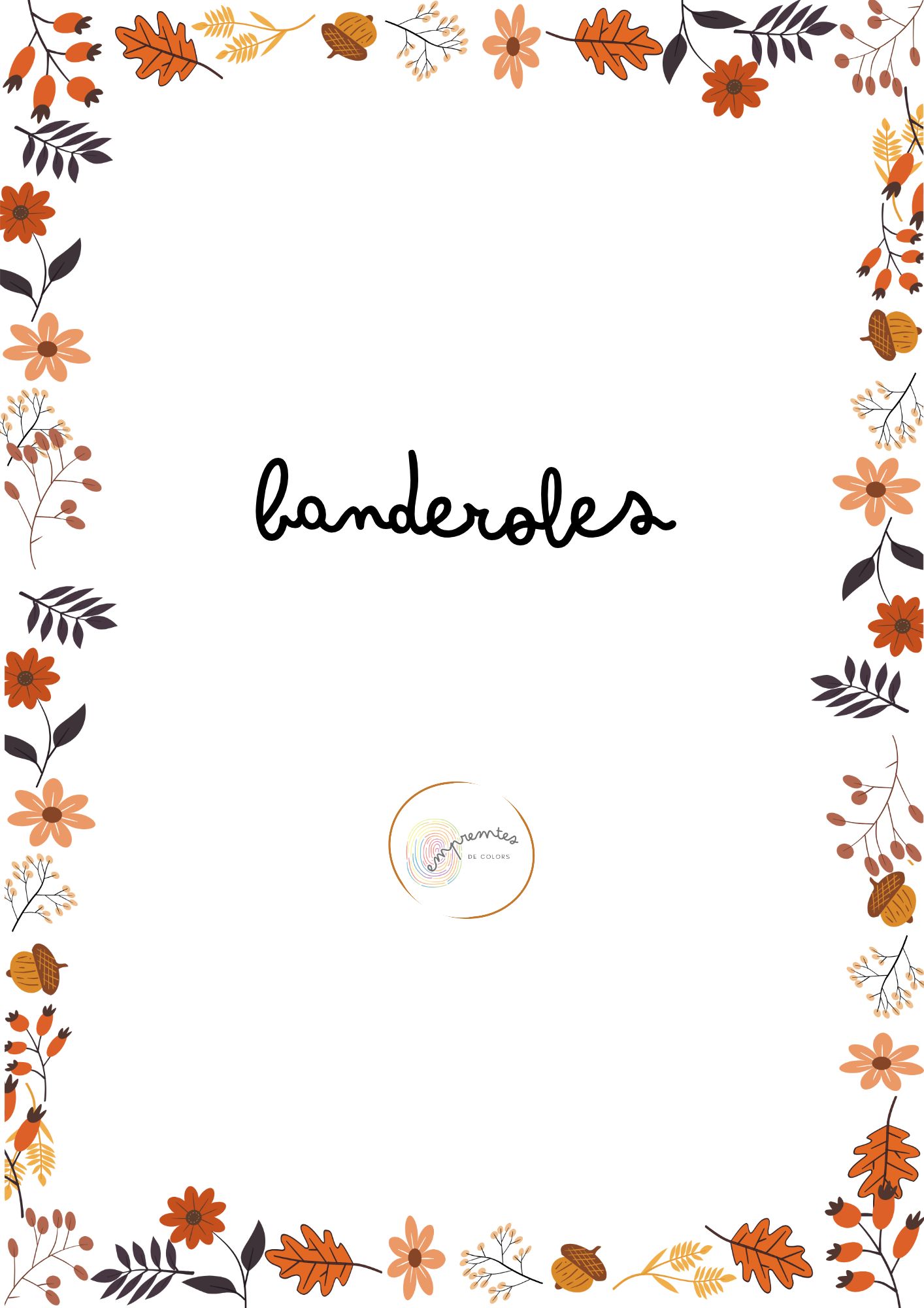 BANDEROLES DE TARDOR