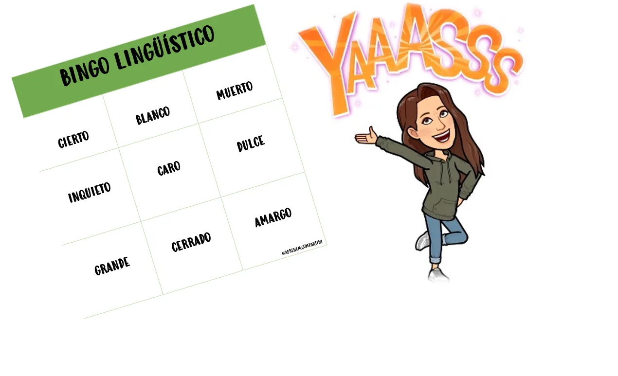 Bingo Lingüístico Sinónimos-antónimos