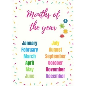 MONTHS OF THE YEAR