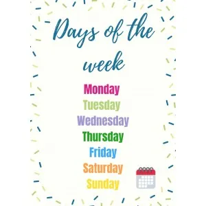 DAYS OF THE WEEK