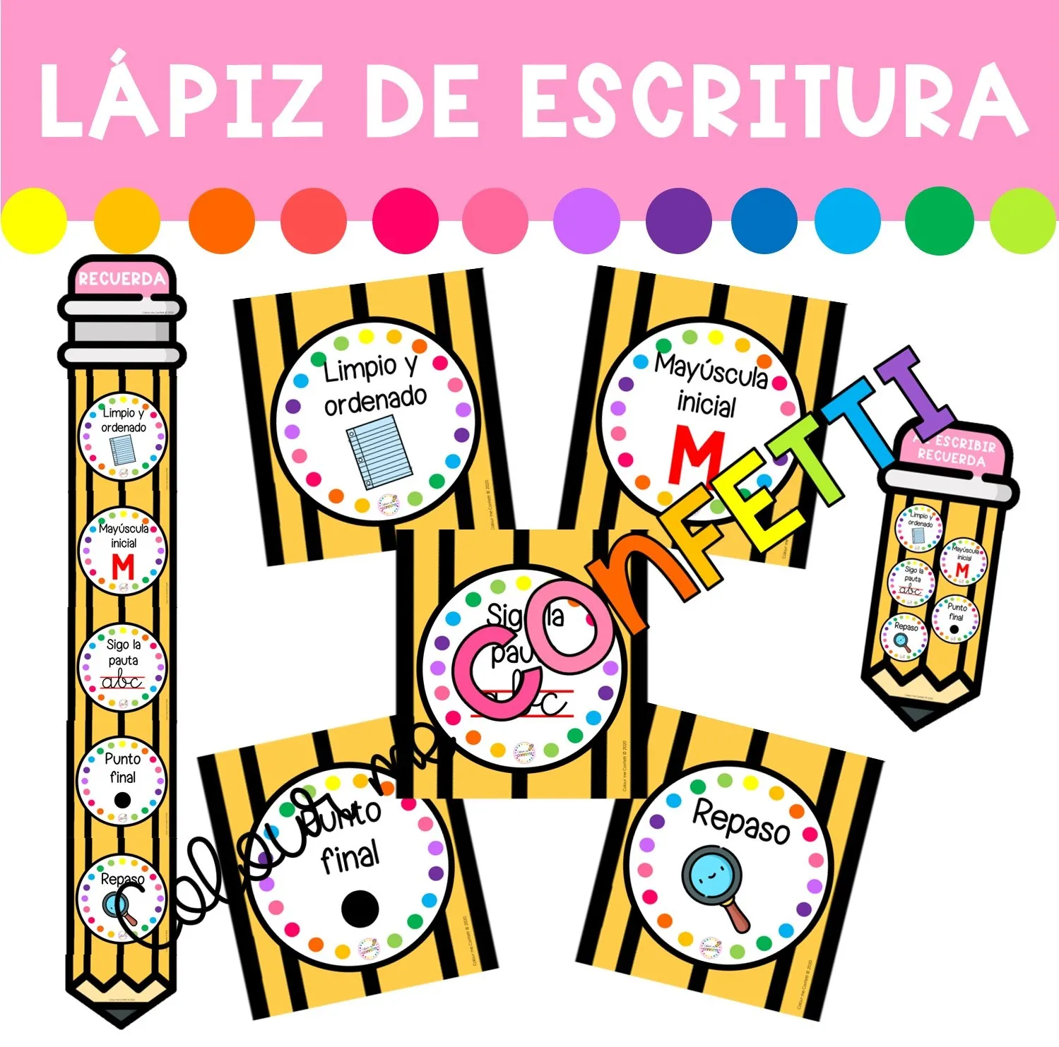 Lápiz con tips de escritura - Póster