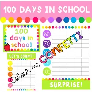 100 Days in School - Display