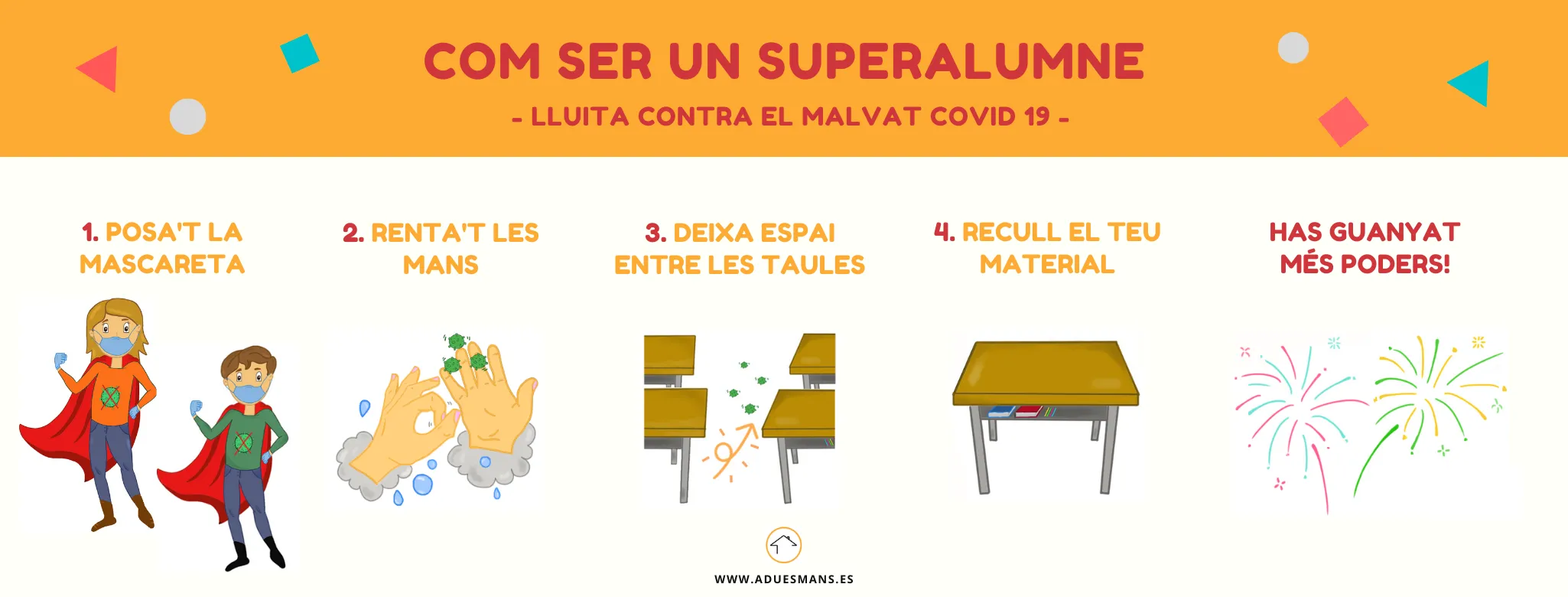 CARTELL INFANTIL "COM SER UN SUPERALUMNE"