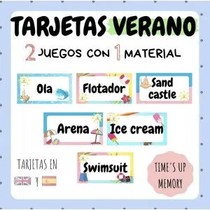 TARJETAS VERANIEGAS