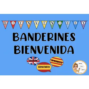 Banderines BIENVENIDA