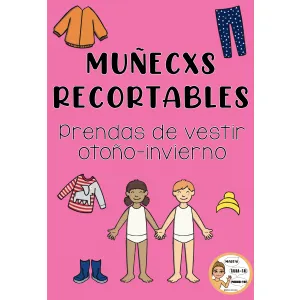 Muñecxs recortables. Prendas otoño/invierno