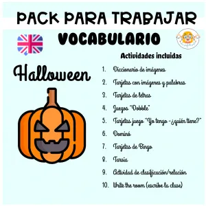 Pack vocabulario Halloween (ING)