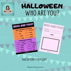 HALLOWEEN Who are you?