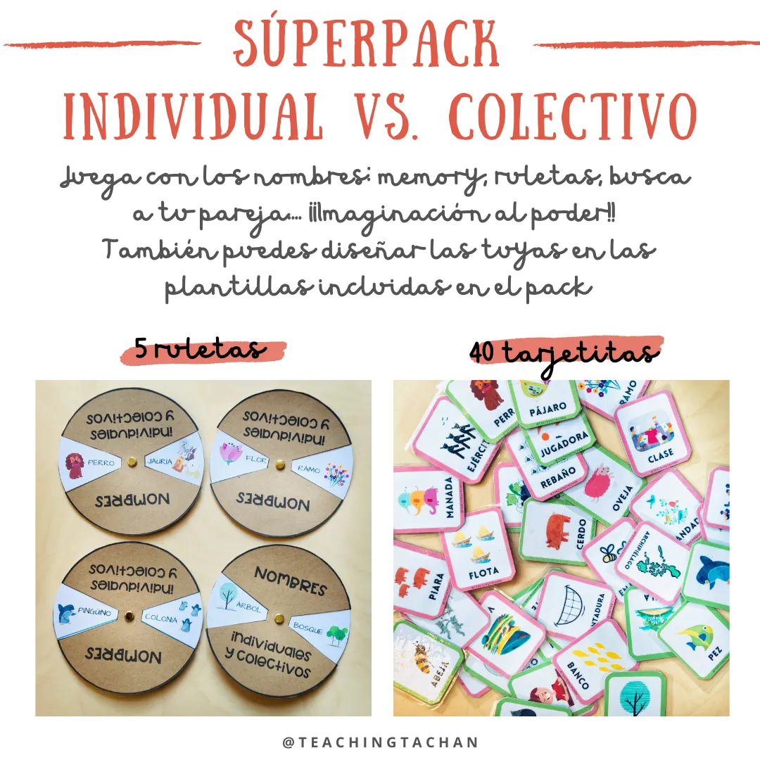 Pack nombres individuales y colectivos