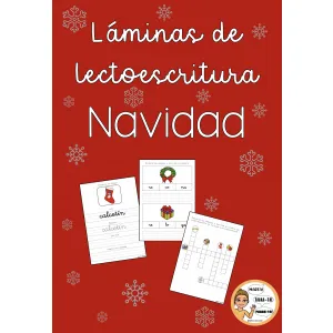 Láminas de lectoescritura: NAVIDAD