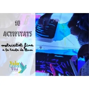 10 ACTIVITATS MOTRICITAT FINA A LA TAULA DE LLUM