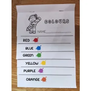 Flipbook sobre los colores (english)