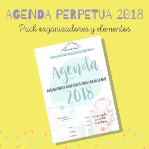 PACK AGENDA PERPETUA 2018 + PLANIFICADORES IMPRIMIBLES