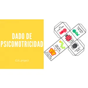 Dado de psicomotricidad