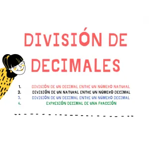 DIVISIONES CON DECIMALES