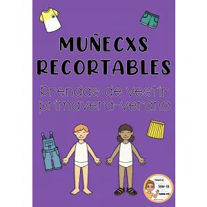 Muñecxs recortables. Primavera-verano