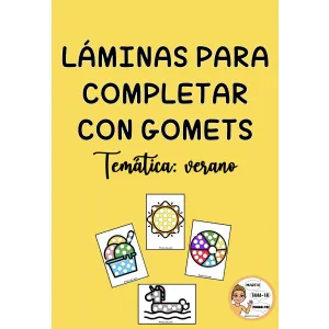 Láminas para completar con gomets