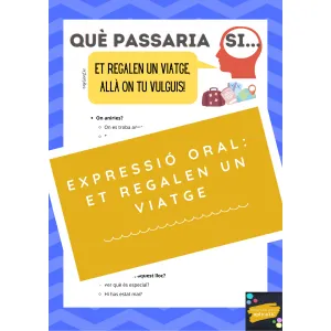 Expressió oral: Què passaria si... "Et regalen un viatge, allà on tu vulguis!"