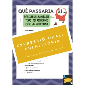 Expressió oral: Què passaria si... "Entres en una màquina del temps i te'n adones que estàs a la prehistòria"