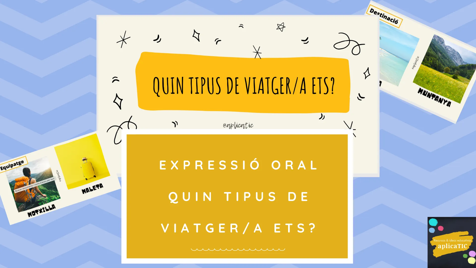 Expressió oral: Quin tipus de viatger/a ets?